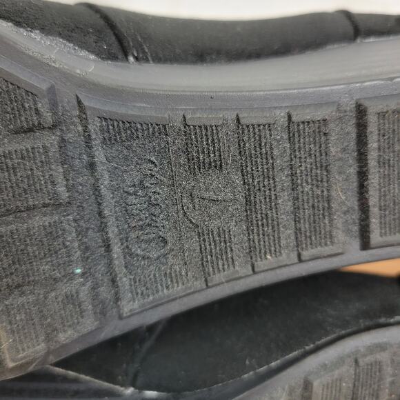 Mia Amore Sarah Womens Ankle Boots 7 Black Lace Up Suede Wedge Almond Toe NEW - Picture 6 of 6